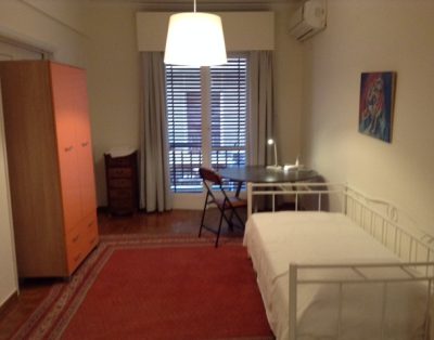 One separate sunny room from a flat with 3 rooms in Kypseli